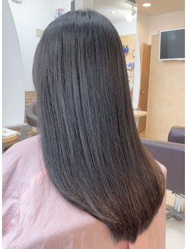 カットハウス はさみの部屋 ロングストレート/縮毛矯正/サイエンスアクア/流しバング