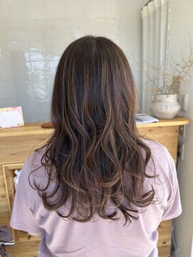 キュウヘアー(KYUU HAIR) ハイライト×ロングスタイル