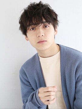 アンドレイ 表参道(andrey) 【ANDREY】アッシュブラック/ハイライト/マッシュパーマ/ウルフ