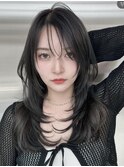 ワンホンヘア/韓国ヘア/ウルフ/前髪[レイヤーカット/渋谷