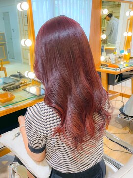 ネオリーブ チロル 横浜西口店(Neolive CiroL.) 秋カラー　レッドブラウンカラー　髪質改善カラー
