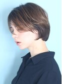 40代50代小顔前髪イメチェンアンブレラカラーショート