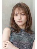 20代30代かわいい/顔まわりレイヤー/前髪/アンブレラカラー