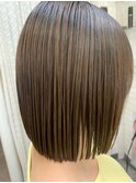 髪質改善　プレミアムカラー　切りっぱなしボブ@田代3/21