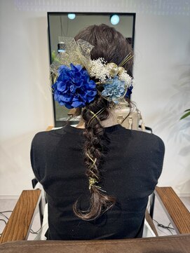 グッドライフヘアー(GOOD LIFE hair) 『成人式前撮り×編みおろしヘア』