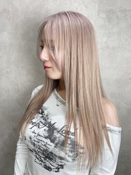 ルノン フィージュ(LUNON fieju) イメチェンヘアスタイルホワイトブロンド外ハネボブ美髪のススメ