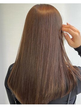 ガリカ 博多駅前(Gallica) ブリーチなしダブルカラーで作る艶髪ミルクティーベージュ