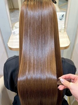 アンド ラ ブランシュ(&.La Blanche) 暗めカラー/ミディアムヘア/デザインカラー/縮毛矯正