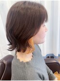 【レディースカット】ボブ×インナーカラー