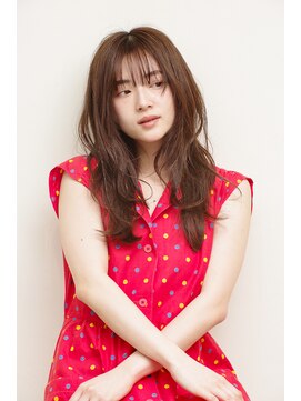 レイヤースタイル　ブラウンベージュ