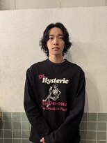 ソーレ(sole)&nbsp;yosuke 外国人風黒髪サーフカールパーマ