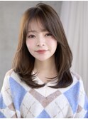 ☆デジタルパーマコテ巻き風パーマレイヤーカット韓国ヘア小顔