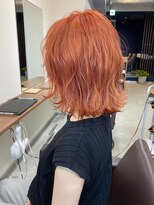 バランス 原宿 表参道(balance)&nbsp;キャロットオレンジ×ミディアムボブ