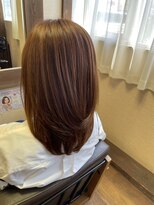 ヘアーズ はれるや(hair's)&nbsp;こなれミディ簡単スタイリング切りっぱなし顔周りカット