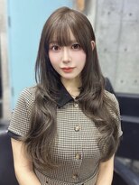 エヌアイ オモテサンドウ(ni omotesando)&nbsp;韓国レイヤーカット透明感ブリーチなしショコラグレージュカラー