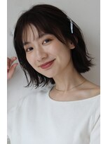 リガナッツ 赤羽店(Riganuts)&nbsp;[riganuts赤羽店]愛されロブ 黒髪スタイル