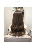 極上の艶ロング/ウェーブロング/韓国ヘア/透明感カラー/ツヤ髪