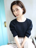 バース(BIRTH)&nbsp;天神【BIRTH】前下りボブブリーチなしアッシュかきあげバング12