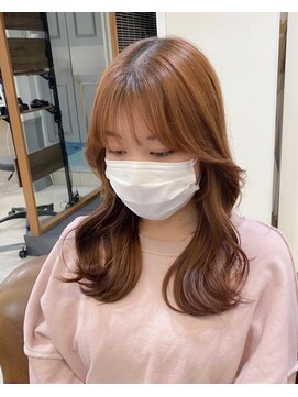 ネオリーブアイム 横浜西口店(Neolive aim) 顔まわりレイヤー くびれヘア 韓国ヘア【横浜】