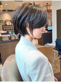 絶壁解消×くびれ×30代40代50代×前髪長め大人ショートボブ永