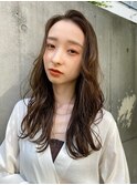 顔まわりレイヤーロング