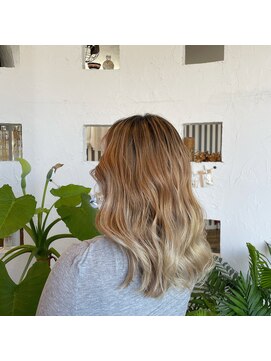 ソンリエ 青竹店(SONRiE) バレイヤージュ&ベージュ