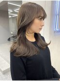 韓国風ヘア コリアンヘア 顔まわりレイヤー 顔まわりカット