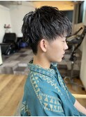 波巻きマッシュパーマ束感ショートMEN’S HAIR 8