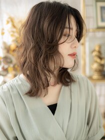 カバーヘア ブリス 上尾西口店(COVER HAIR bliss) 抜け感ハイライトセンターパートウェットヘアa上尾20代30代40代
