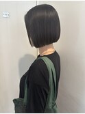 切りっぱなしボブ/黒髪ボブ/ナチュラルbob