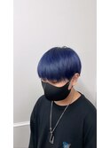 色落ちシルバーなネイビーブルー