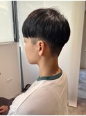 【soy-kufu】MEN'S HAIRマッシュパーマアッシュブラック