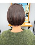 小顔ボブ浦和美容院アルトス荒巻充ショートヘアカット埼玉髪質
