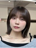 流れる顔周りボブ/切りっぱなしボブ/ぱつっとボブ/大人ボブ/ボブ