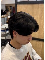 エッジ(EDGE) 大分メンズ毛流れニュアンスパーマ刈らないセンターパート