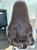 大人可愛いブリーチなし透明感カラーグレージュ
