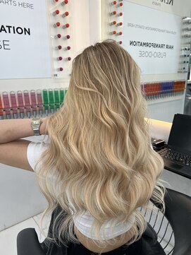 ラピス 渋谷本店(Lapis) ミルクティーカラー/シールエクステ/バレイヤージュ/グラデ