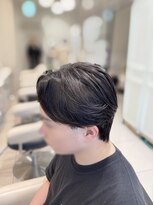 アッシュ 池袋店(Ash)&nbsp;センターパートウルフ×曲がる縮毛矯正 ＃池袋駅