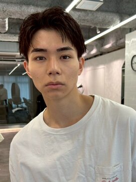 ハニーシブヤ(HONEY shibuya) アップバング/七三/黒髪/ツーブロック/曲がる縮毛矯正2