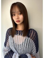 ユアーズヘア 日吉店(youres hair)&nbsp;髪質改善で作る美髪改善　ツヤ髪ストレート　前髪カット　Aujua