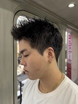 ニコ トウキョウ ロジック(nico TOKYO Logic)&nbsp;刈り上げアップバングスパイキーショートパーマスパイラルパーマ