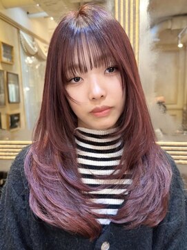リーフェ バイアルティナ(Rife by artina) バーガンディ/ハイレイヤーカット/シャギー