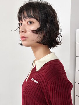 カルテ(QUARTE) レイヤーボブ フリンジパーマ
