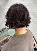 ミルクティーブロンド/ワンホンレイヤーカット/横浜