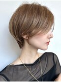 白髪ぼかしハイライト/ミルクティーブロンド/ワンホンレイヤー