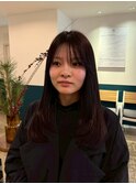 ミルクティーブロンド/ダークブルー/デジタルパーマ/千葉駅