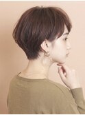 ひし形ショートボブ/大人ショートヘア/40代/50代/60代/表参道
