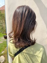 ラポール 蟹江(RAPPORT)&nbsp;【髪質改善】ツヤ感と動きが魅力のレイヤーミディ朝ラクヘア
