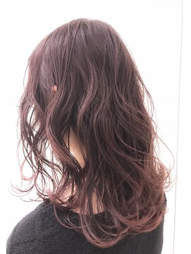 ヘアーワークス ヘルム 渋谷店(HAIR WORKS HELM) ハイライトカラー☆ピンクベージュ☆