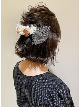 ナンプウ(Nanpu) 《Nanpu》ボブ×編み込み×ハーフアップ